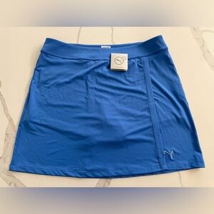 Puma Women's Solid Knit Golf Skirt Ultramarine Size Large NWT